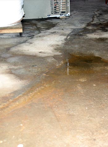 damaged concrete slab floor