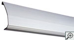 Illustration of an exterior French drain system installed around the perimeter of a home