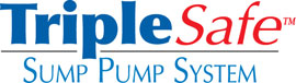 Sump pump system logo for our TripleSafe, available in areas like Medford