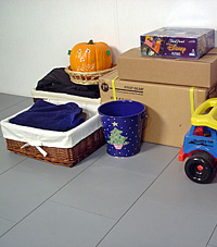 Basement Wood Flooring installed in Eau Claire, WI
