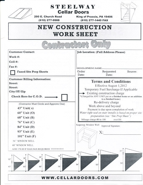 New Construction Worksheet New Construction Worksheet