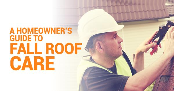Fall Roof Care Man installing a roof