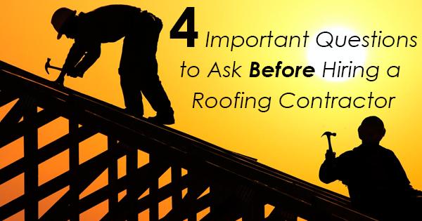 Questions to ask a roofing company Men repairing a roof