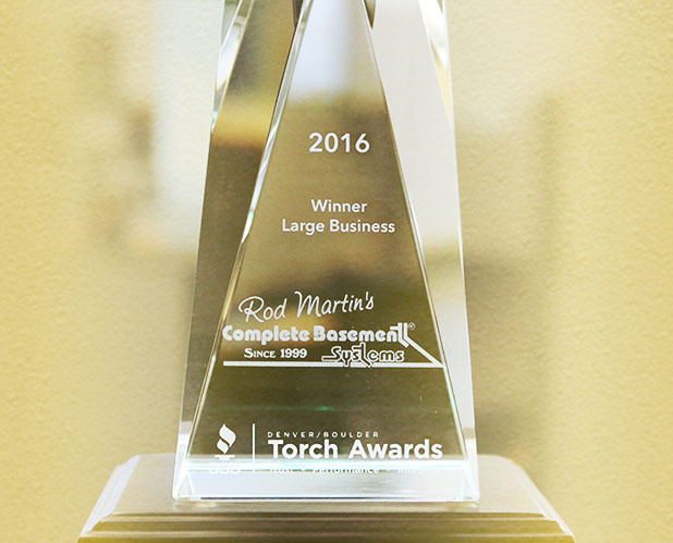 Rod Martin's Complete Basement Systems is BBB's 2016 Large Business Winner