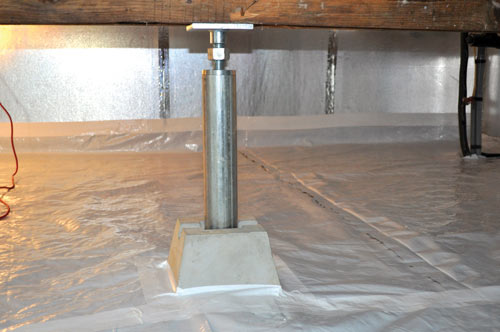 SmartJack™ Crawl Space Stabilizer | Adjustable Floor Joist Support