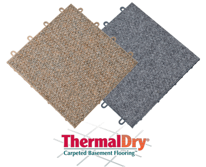 Theramldry Carpeted Basement Flooring Mold Waterproof