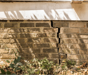 Exterior Brick Foundation Crack