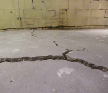 Interior Concrete Floor Crack