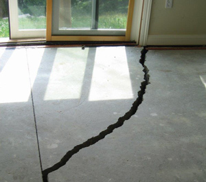 slab crack foundation basement winter concrete floor before cracked wet cracks poured repair frost warren mi waterproofing building pour metal