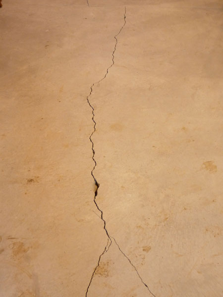 Hairline Cracks In New Basement Foundation