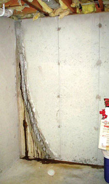 Basement Wall Repair By Marlton Sicklerville Cherry Hill Failing Wall Repair Leading To New Leaks In Basement