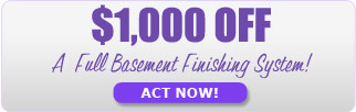 Act fast! On Kenosha basement finishing