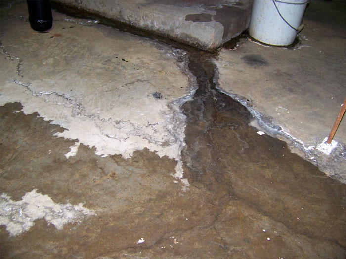 Basement Floor Crack Repair Repairing Leaking Cracks In Concrete