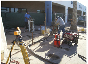 Our Team stabilizing foundation with underpinnings underpinning to stabilize the foundation in Tucson