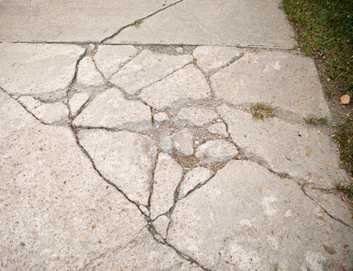 Causes Of Concrete Cracks Sinking Concrete Repair In Northern